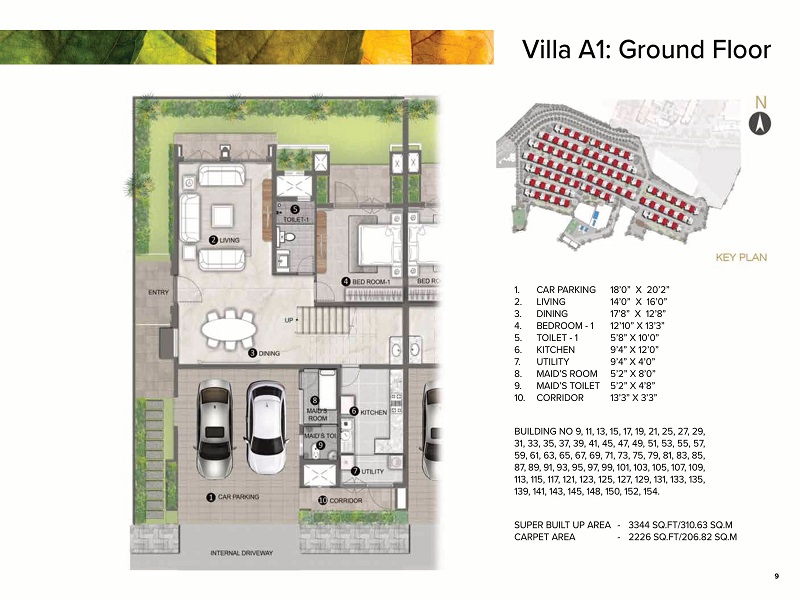 Prestige Aspen Greens Floor Plan