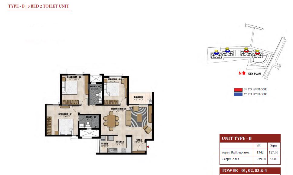 Prestige Elysian Floor Plan