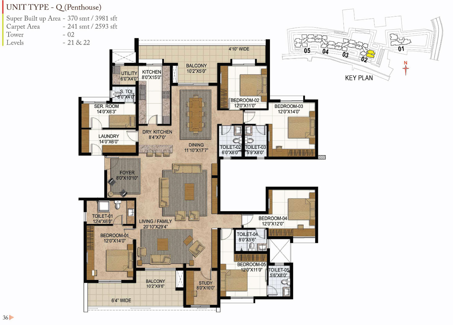 Prestige Westwoods Floor Plan